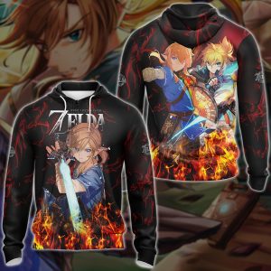 The Legend of Zelda Video Game 3D All Over Print T-shirt Tank Top Zip Hoodie Pullover Hoodie Hawaiian Shirt Beach Shorts Jogger Zip Hoodie S 