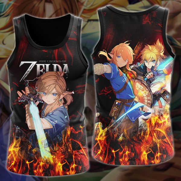 The Legend of Zelda Video Game 3D All Over Print T-shirt Tank Top Zip Hoodie Pullover Hoodie Hawaiian Shirt Beach Shorts Jogger Tank Top S