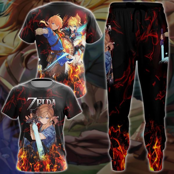 The Legend of Zelda Video Game 3D All Over Print T-shirt Tank Top Zip Hoodie Pullover Hoodie Hawaiian Shirt Beach Shorts Jogger