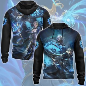 World Of Warcraft Jaina Proudmoore Video Game All Over Printed T-shirt Tank Top Zip Hoodie Pullover Hoodie Hawaiian Shirt Beach Shorts Joggers Zip Hoodie S