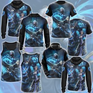 World Of Warcraft Jaina Proudmoore Video Game All Over Printed T-shirt Tank Top Zip Hoodie Pullover Hoodie Hawaiian Shirt Beach Shorts Joggers