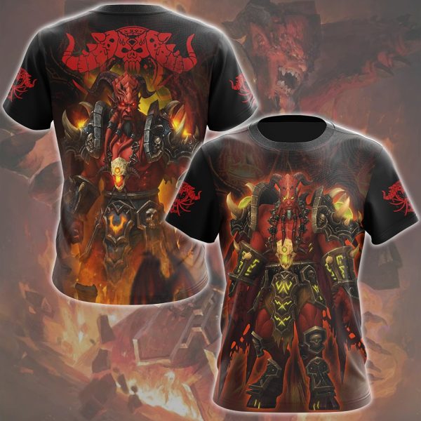 World Of Warcraft Kil'jaeden Video Game All Over Printed T-shirt Tank Top Zip Hoodie Pullover Hoodie Hawaiian Shirt Beach Shorts Joggers (Copy) T-shirt S