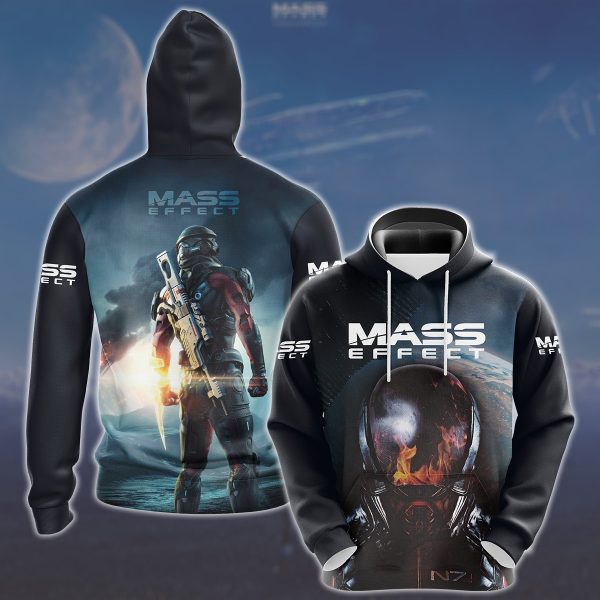 Mass Effect Video Game All Over Printed T-shirt Tank Top Zip Hoodie Pullover Hoodie Hawaiian Shirt Beach Shorts Joggers Hoodie S