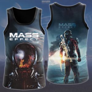 Mass Effect Video Game All Over Printed T-shirt Tank Top Zip Hoodie Pullover Hoodie Hawaiian Shirt Beach Shorts Joggers Tank Top S