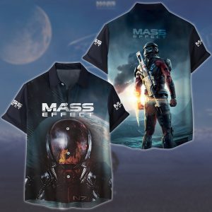 Mass Effect Video Game All Over Printed T-shirt Tank Top Zip Hoodie Pullover Hoodie Hawaiian Shirt Beach Shorts Joggers Hawaiian Shirt S