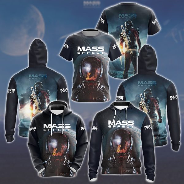 Mass Effect Video Game All Over Printed T-shirt Tank Top Zip Hoodie Pullover Hoodie Hawaiian Shirt Beach Shorts Joggers