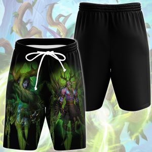 World Of Warcraft Malfurion Stormrage Video Game All Over Printed T-shirt Tank Top Zip Hoodie Pullover Hoodie Hawaiian Shirt Beach Shorts Joggers Beach Shorts S