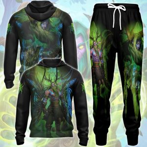 World Of Warcraft Malfurion Stormrage Video Game All Over Printed T-shirt Tank Top Zip Hoodie Pullover Hoodie Hawaiian Shirt Beach Shorts Joggers