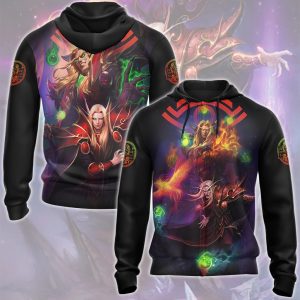 World Of Warcraft Kael'thas Sunstrider Video Game All Over Printed T-shirt Tank Top Zip Hoodie Pullover Hoodie Hawaiian Shirt Beach Shorts Joggers Zip Hoodie S