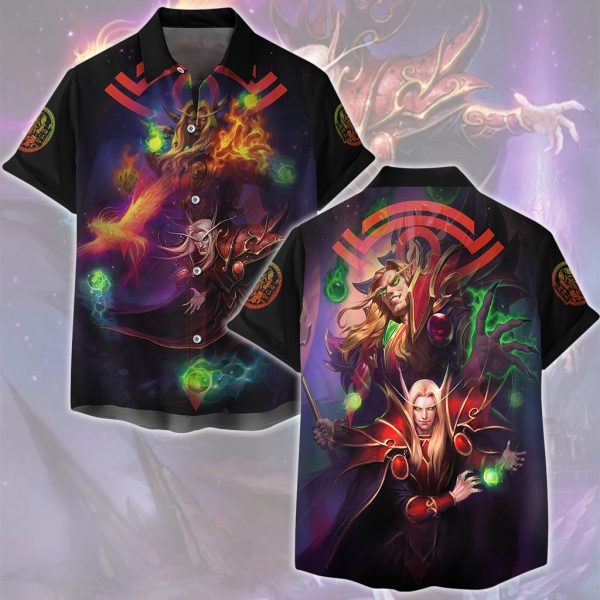 World Of Warcraft Kael'thas Sunstrider Video Game All Over Printed T-shirt Tank Top Zip Hoodie Pullover Hoodie Hawaiian Shirt Beach Shorts Joggers Hawaiian Shirt S