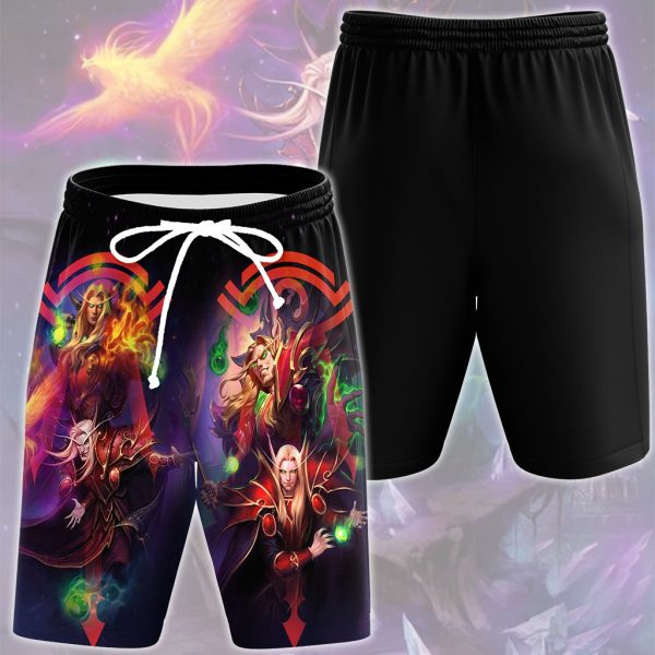 World Of Warcraft Kael'thas Sunstrider Video Game All Over Printed T-shirt Tank Top Zip Hoodie Pullover Hoodie Hawaiian Shirt Beach Shorts Joggers Beach Shorts S