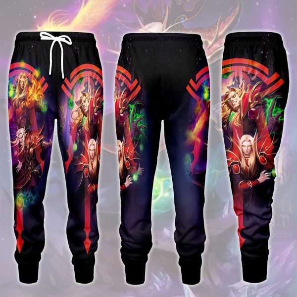 World Of Warcraft Kael'thas Sunstrider Video Game All Over Printed T-shirt Tank Top Zip Hoodie Pullover Hoodie Hawaiian Shirt Beach Shorts Joggers Joggers S