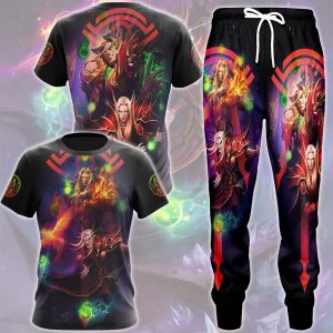 World Of Warcraft Kael'thas Sunstrider Video Game All Over Printed T-shirt Tank Top Zip Hoodie Pullover Hoodie Hawaiian Shirt Beach Shorts Joggers