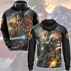 World Of Warcraft Varian Wrynn Video Game All Over Printed T-shirt Tank Top Zip Hoodie Pullover Hoodie Hawaiian Shirt Beach Shorts Joggers Hoodie S