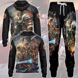 World Of Warcraft Varian Wrynn Video Game All Over Printed T-shirt Tank Top Zip Hoodie Pullover Hoodie Hawaiian Shirt Beach Shorts Joggers