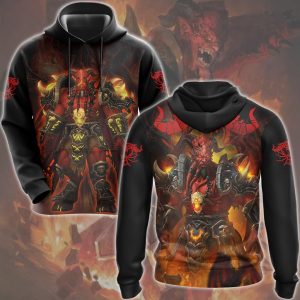 World Of Warcraft Kil'jaeden Video Game All Over Printed T-shirt Tank Top Zip Hoodie Pullover Hoodie Hawaiian Shirt Beach Shorts Joggers (Copy) Hoodie S