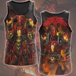 World Of Warcraft Kil'jaeden Video Game All Over Printed T-shirt Tank Top Zip Hoodie Pullover Hoodie Hawaiian Shirt Beach Shorts Joggers (Copy) Tank Top S