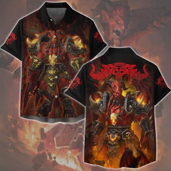 World Of Warcraft Kil'jaeden Video Game All Over Printed T-shirt Tank Top Zip Hoodie Pullover Hoodie Hawaiian Shirt Beach Shorts Joggers (Copy) Hawaiian Shirt S