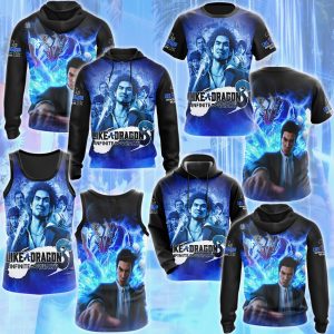 Like a Dragon: Infinite Wealth Video Game All Over Printed T-shirt Tank Top Zip Hoodie Pullover Hoodie Hawaiian Shirt Beach Shorts Joggers