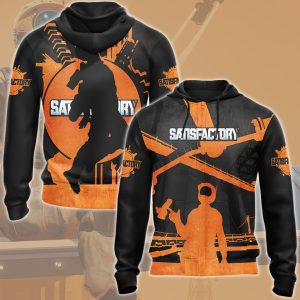 Satisfactory Video Game All Over Printed T-shirt Tank Top Zip Hoodie Pullover Hoodie Hawaiian Shirt Beach Shorts Joggers Zip Hoodie S