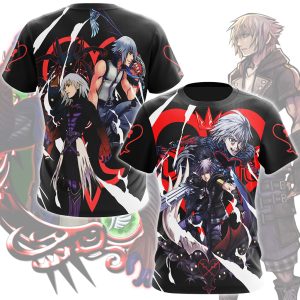 Kingdom Hearts Riku Video Game All Over Printed T-shirt Tank Top Zip Hoodie Pullover Hoodie Hawaiian Shirt Beach Shorts Joggers T-shirt S