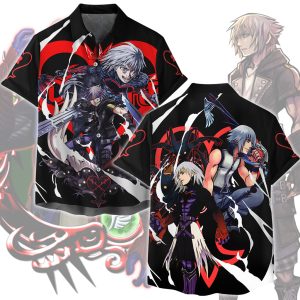 Kingdom Hearts Riku Video Game All Over Printed T-shirt Tank Top Zip Hoodie Pullover Hoodie Hawaiian Shirt Beach Shorts Joggers Hawaiian Shirt S