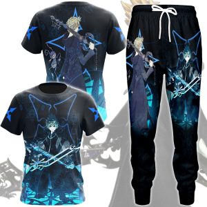 Kingdom Hearts Roxas Video Game All Over Printed T-shirt Tank Top Zip Hoodie Pullover Hoodie Hawaiian Shirt Beach Shorts Joggers