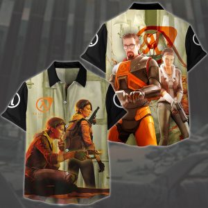 Half-Life: Alyx Video Game All Over Printed T-shirt Tank Top Zip Hoodie Pullover Hoodie Hawaiian Shirt Beach Shorts Joggers Hawaiian Shirt S