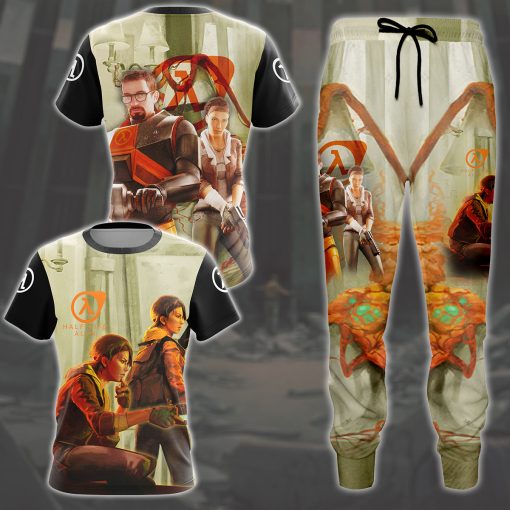 Half-Life: Alyx Video Game All Over Printed T-shirt Tank Top Zip Hoodie Pullover Hoodie Hawaiian Shirt Beach Shorts Joggers