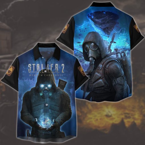 S.T.A.L.K.E.R. 2: Heart of Chornobyl Video Game All Over Printed T-shirt Tank Top Zip Hoodie Pullover Hoodie Hawaiian Shirt Beach Shorts Joggers Hawaiian Shirt S