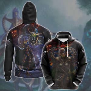 World Of Warcraft Maiev Shadowsong Video Game All Over Printed T-shirt Tank Top Zip Hoodie Pullover Hoodie Hawaiian Shirt Beach Shorts Joggers Hoodie S