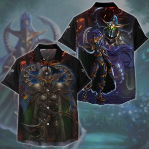 World Of Warcraft Maiev Shadowsong Video Game All Over Printed T-shirt Tank Top Zip Hoodie Pullover Hoodie Hawaiian Shirt Beach Shorts Joggers Hawaiian Shirt S