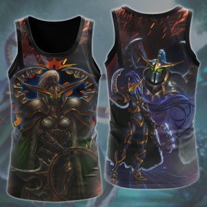 World Of Warcraft Maiev Shadowsong Video Game All Over Printed T-shirt Tank Top Zip Hoodie Pullover Hoodie Hawaiian Shirt Beach Shorts Joggers Tank Top S