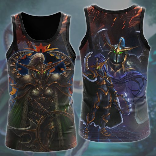 World Of Warcraft Maiev Shadowsong Video Game All Over Printed T-shirt Tank Top Zip Hoodie Pullover Hoodie Hawaiian Shirt Beach Shorts Joggers Tank Top S