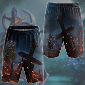 World Of Warcraft Maiev Shadowsong Video Game All Over Printed T-shirt Tank Top Zip Hoodie Pullover Hoodie Hawaiian Shirt Beach Shorts Joggers Beach Shorts S