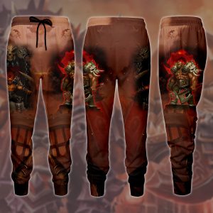 World Of Warcraft Garrosh Hellscream Video Game All Over Printed T-shirt Tank Top Zip Hoodie Pullover Hoodie Hawaiian Shirt Beach Shorts Joggers Joggers S