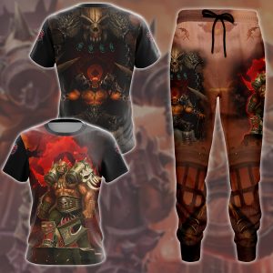 World Of Warcraft Garrosh Hellscream Video Game All Over Printed T-shirt Tank Top Zip Hoodie Pullover Hoodie Hawaiian Shirt Beach Shorts Joggers