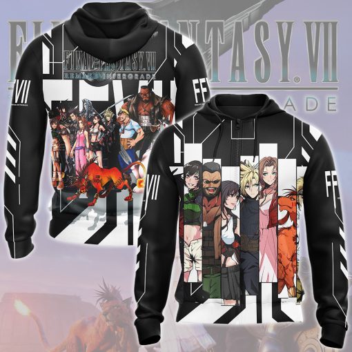 Final Fantasy VII Remake Intergrade Characters Video Game All Over Printed T-shirt Tank Top Zip Hoodie Pullover Hoodie Hawaiian Shirt Beach Shorts Joggers Zip Hoodie S