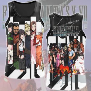 Final Fantasy VII Remake Intergrade Characters Video Game All Over Printed T-shirt Tank Top Zip Hoodie Pullover Hoodie Hawaiian Shirt Beach Shorts Joggers Tank Top S