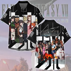 Final Fantasy VII Remake Intergrade Characters Video Game All Over Printed T-shirt Tank Top Zip Hoodie Pullover Hoodie Hawaiian Shirt Beach Shorts Joggers Hawaiian Shirt S