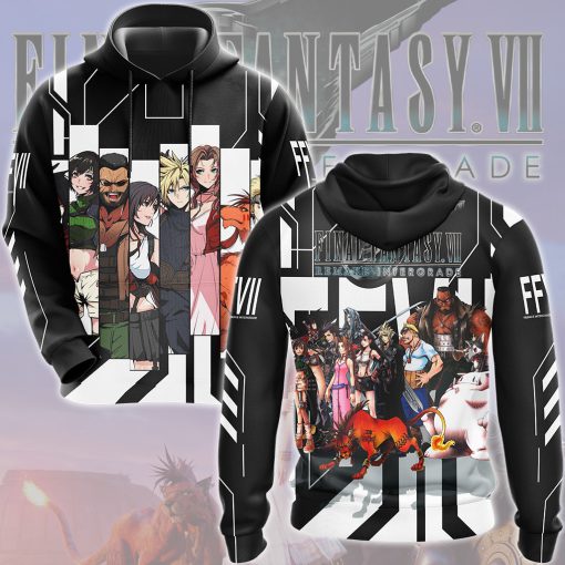 Final Fantasy VII Remake Intergrade Characters Video Game All Over Printed T-shirt Tank Top Zip Hoodie Pullover Hoodie Hawaiian Shirt Beach Shorts Joggers Hoodie S