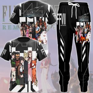 Final Fantasy VII Remake Intergrade Characters Video Game All Over Printed T-shirt Tank Top Zip Hoodie Pullover Hoodie Hawaiian Shirt Beach Shorts Joggers