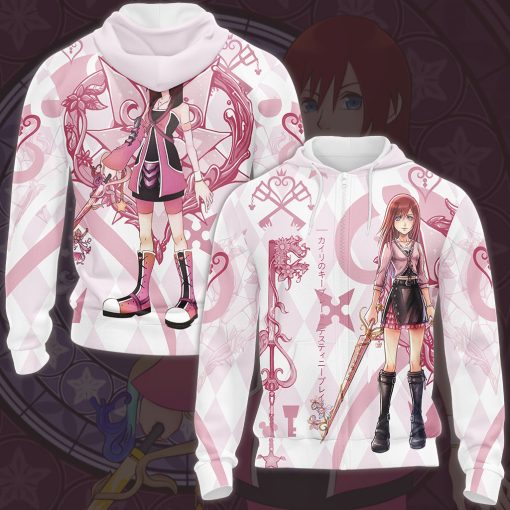 Kingdom Hearts Kairi Video Game All Over Printed T-shirt Tank Top Zip Hoodie Pullover Hoodie Hawaiian Shirt Beach Shorts Joggers Zip Hoodie S