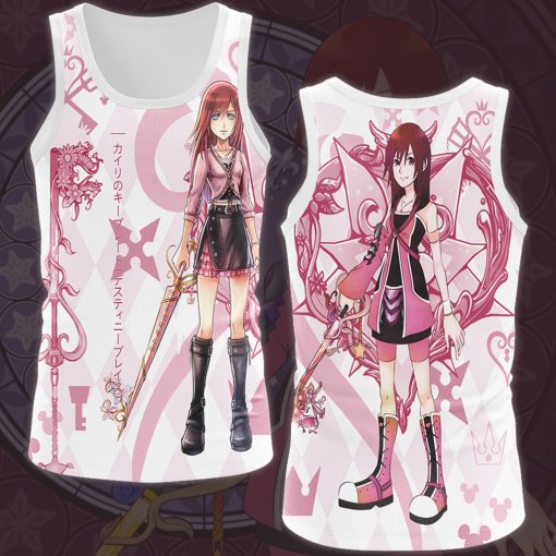 Kingdom Hearts Kairi Video Game All Over Printed T-shirt Tank Top Zip Hoodie Pullover Hoodie Hawaiian Shirt Beach Shorts Joggers Tank Top S