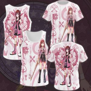 Kingdom Hearts Kairi Video Game All Over Printed T-shirt Tank Top Zip Hoodie Pullover Hoodie Hawaiian Shirt Beach Shorts Joggers