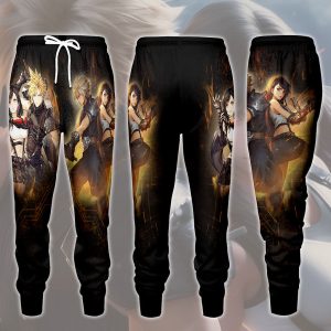 Final Fantasy Cloud & Tifa Video Game All Over Printed T-shirt Tank Top Zip Hoodie Pullover Hoodie Hawaiian Shirt Beach Shorts Joggers Joggers S