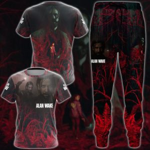 Alan Wake 2 Video Game All Over Printed T-shirt Tank Top Zip Hoodie Pullover Hoodie Hawaiian Shirt Beach Shorts Joggers   
