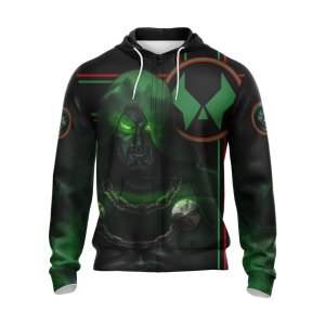 Doctor Doom Unisex Zip Up Hoodie