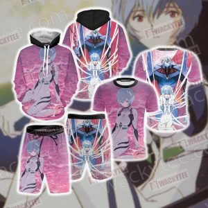 Shin Seiki Evangelion Ayanami Rei 3D Beach Shorts