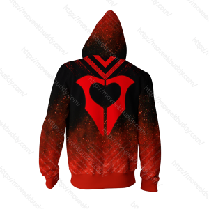 RWBY Cinder Fall Symbol Zip Up Hoodie   